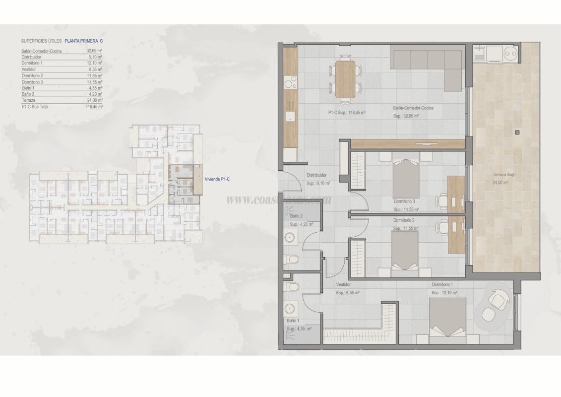 Venta de apartamento en Torre-Pacheco