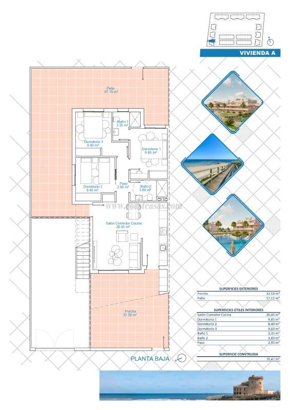 Venta de apartamento en Pilar de la Horadada