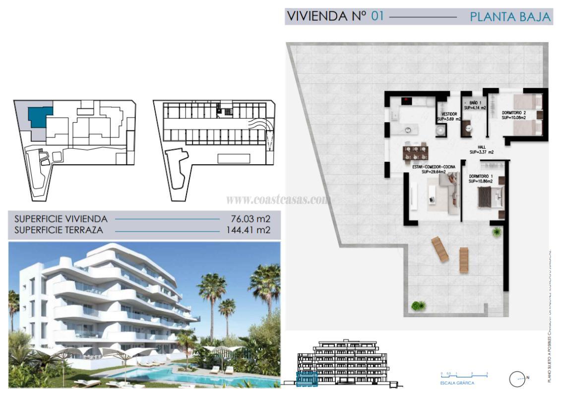 Venta de apartamento en Pilar de la Horadada
