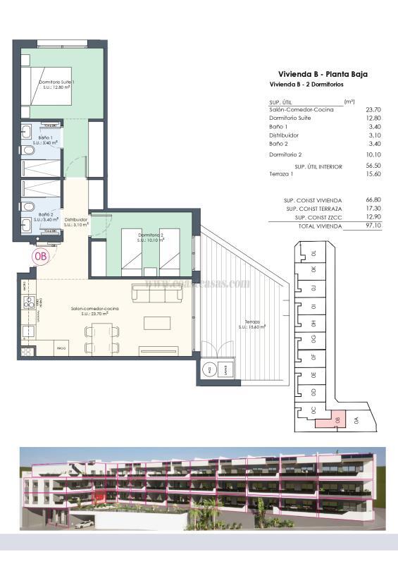 Venta de apartamento en Benijofar