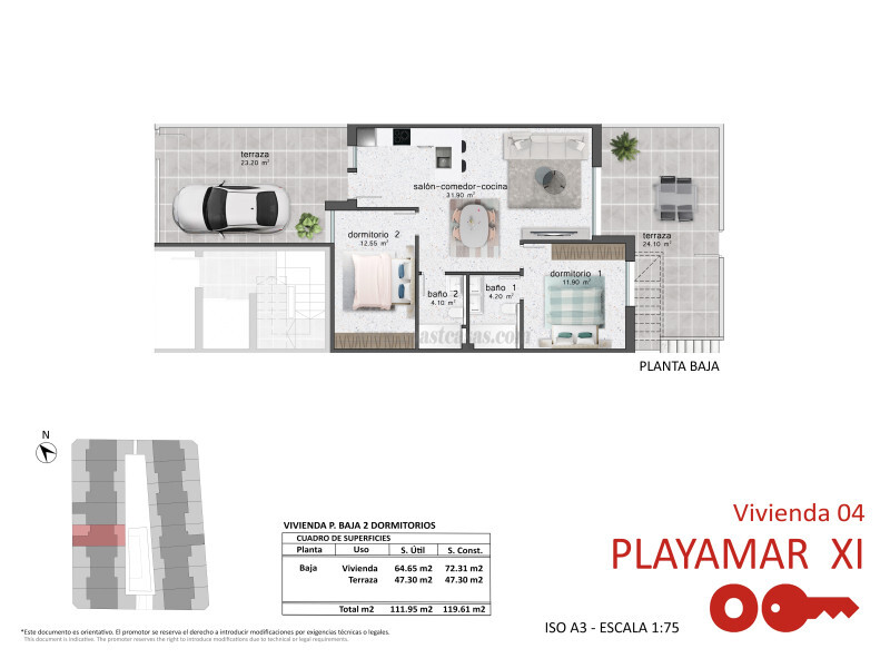 Venta de apartamento en Pilar de la Horadada