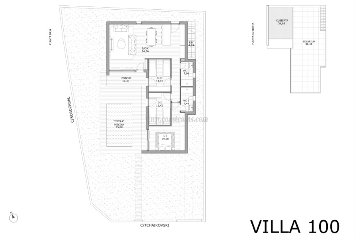 Venta de villa en San Miguel de Salinas