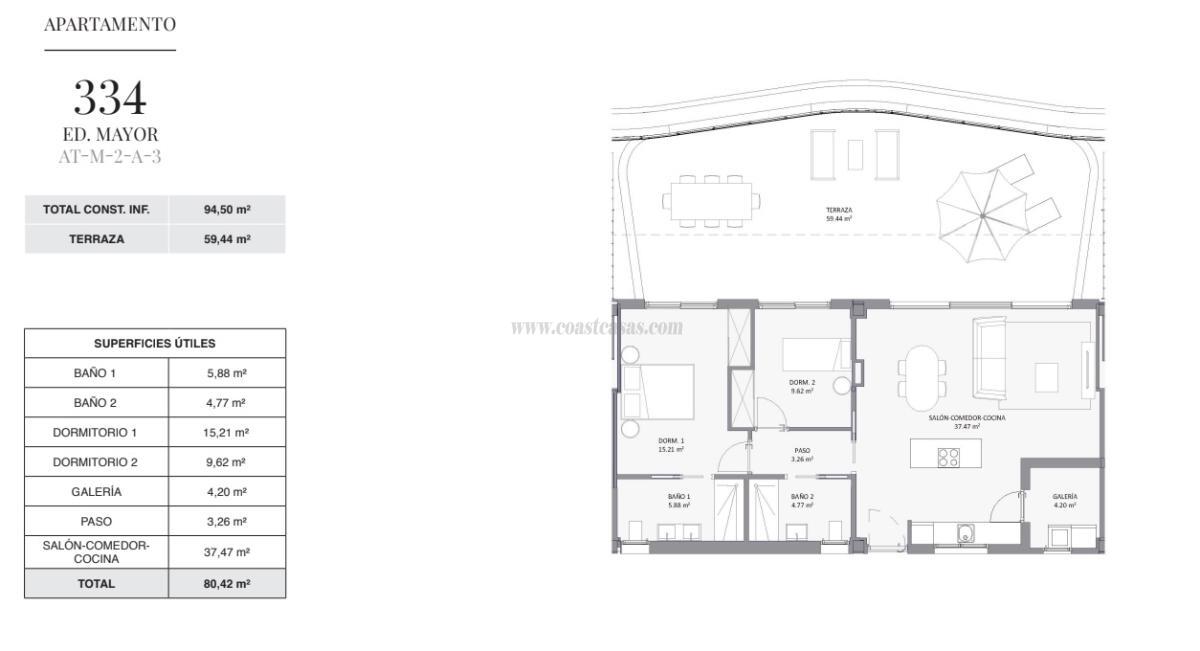 Venta de apartamento en Alfaz del Pi