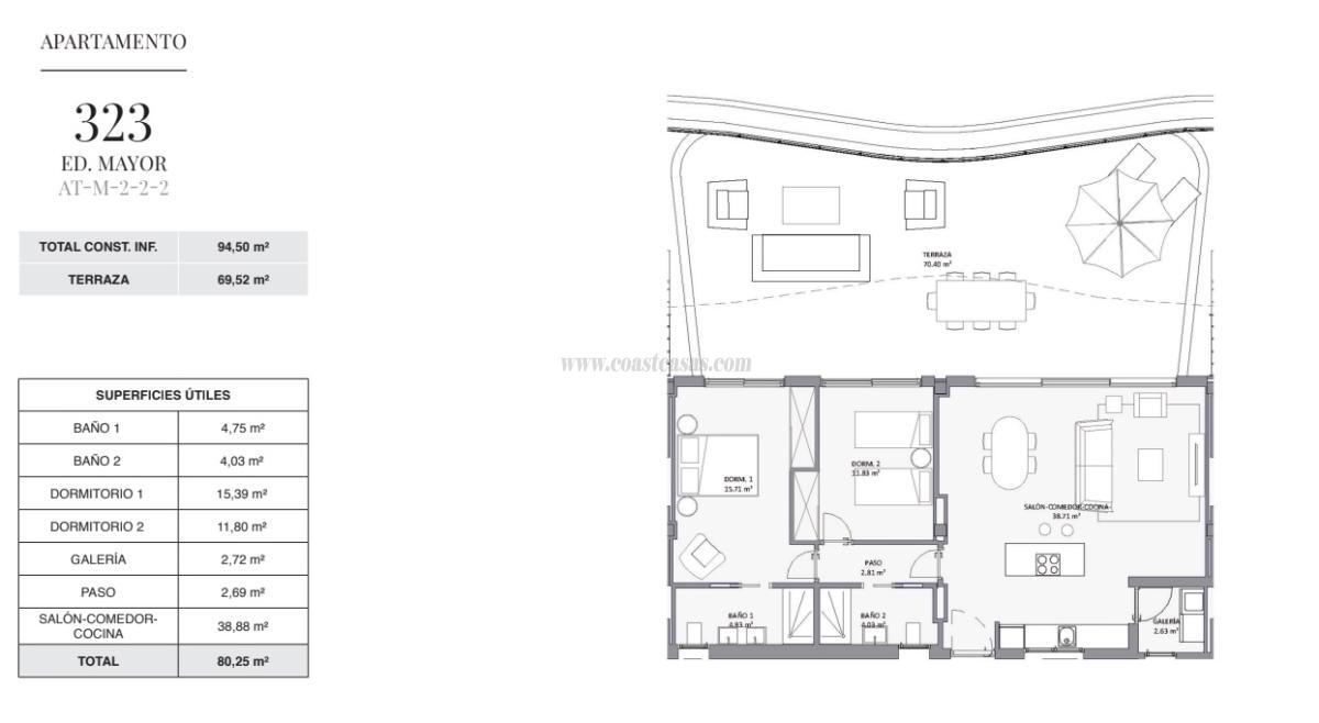 Venta de apartamento en Alfaz del Pi