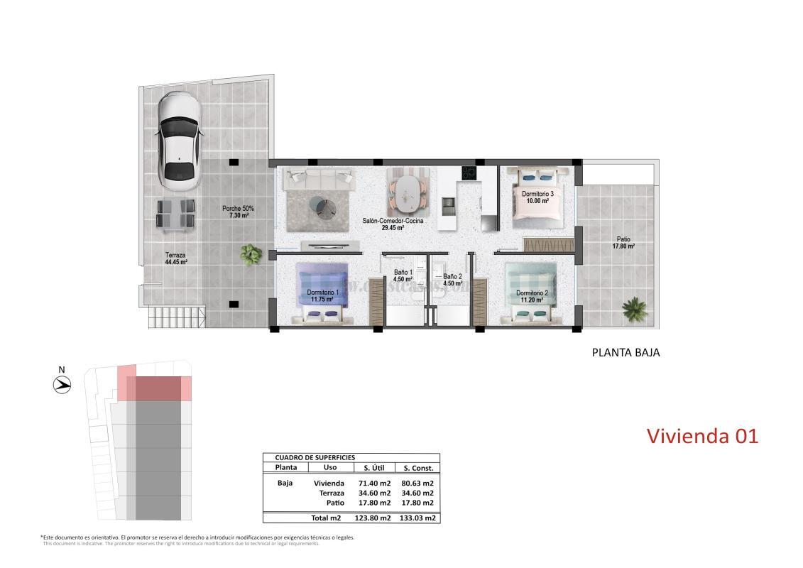 Venta de apartamento en Pilar de la Horadada