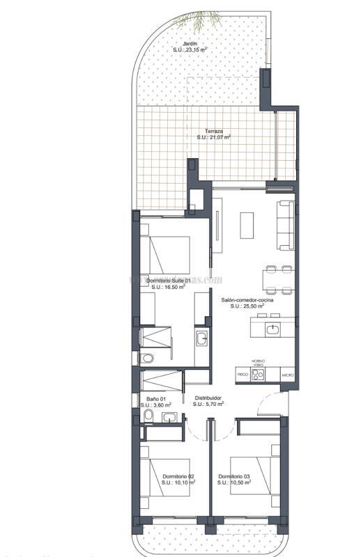 Venta de bungalow en Ciudad Quesada