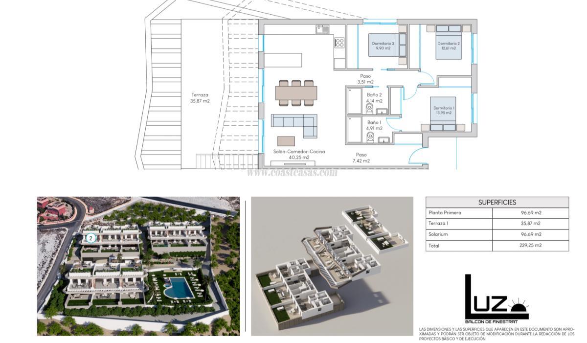 Venta de bungalow en Finestrat