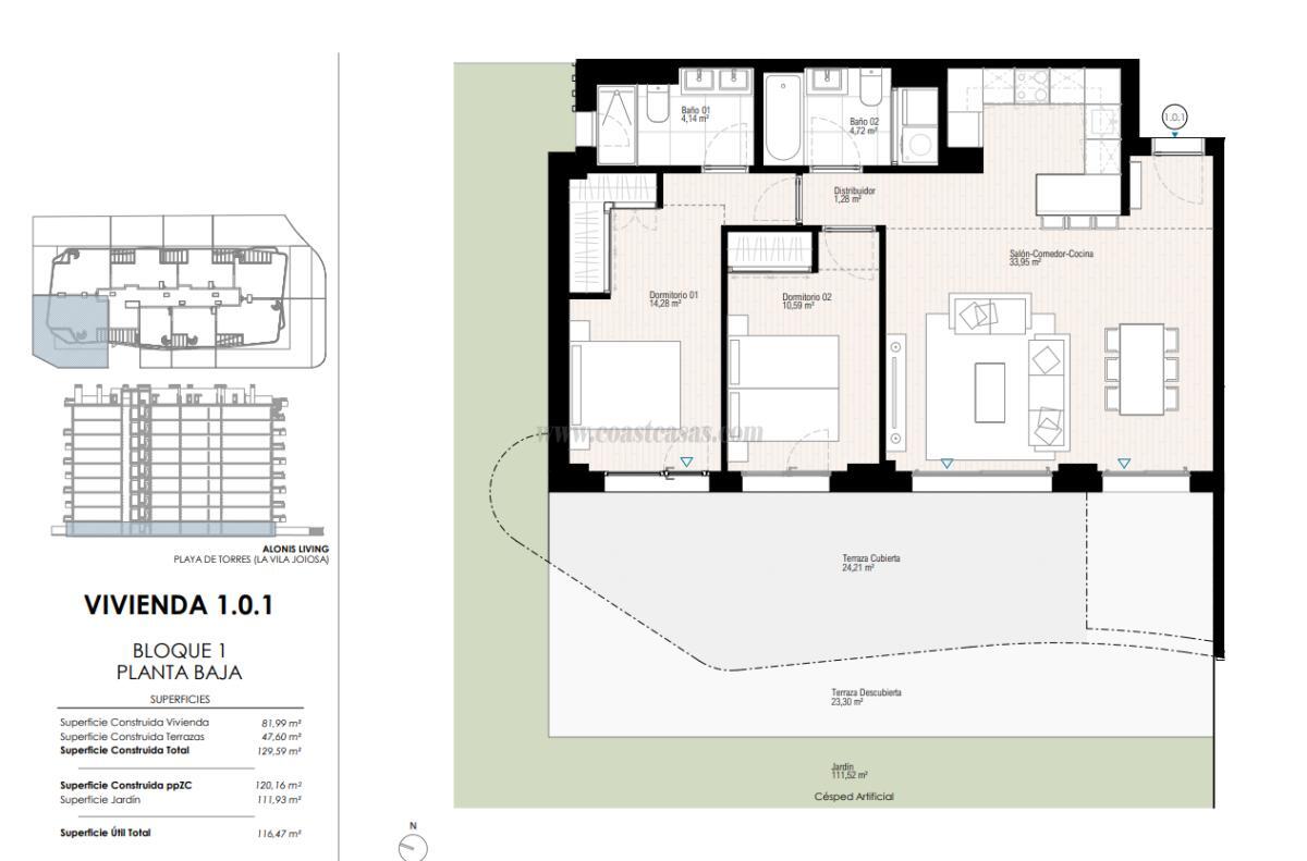 Venta de apartamento en Villajoyosa