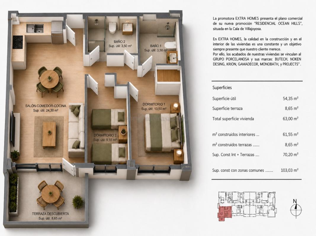 Venta de apartamento en Villajoyosa