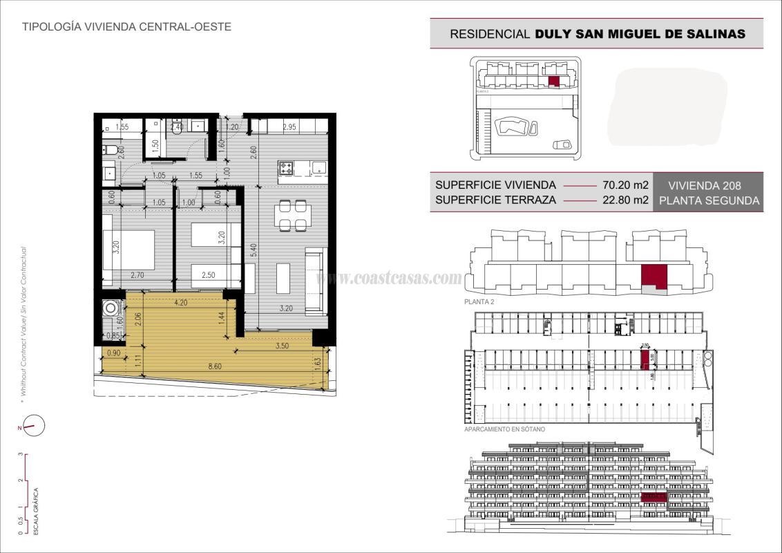 Venta de apartamento en San Miguel de Salinas