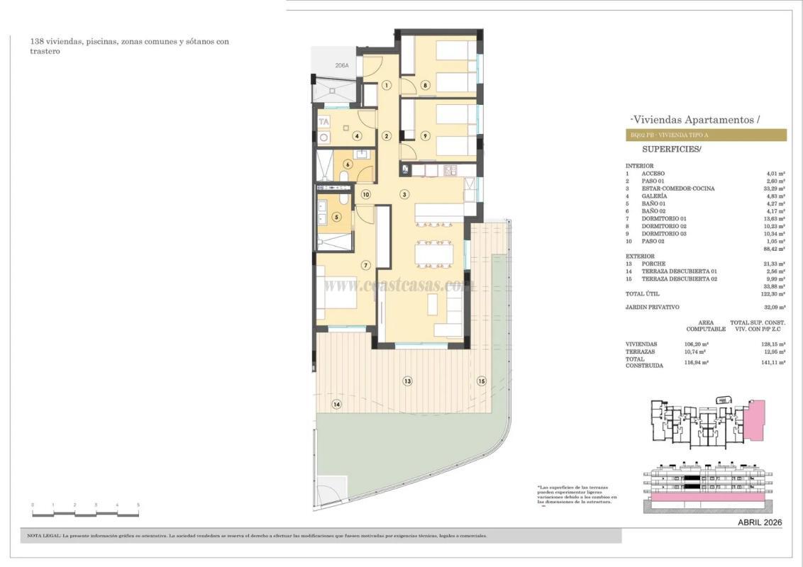 Venta de apartamento en Finestrat