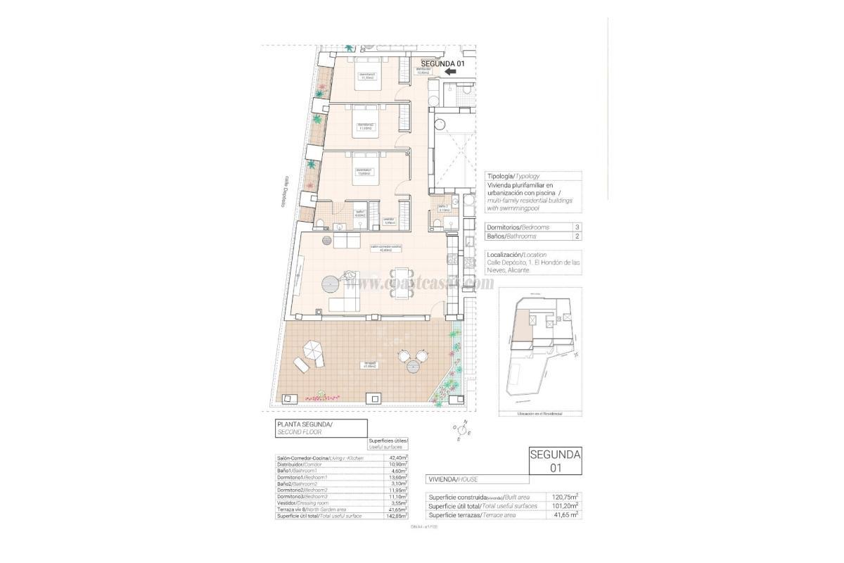 Venta de apartamento en Hondón de las Nieves