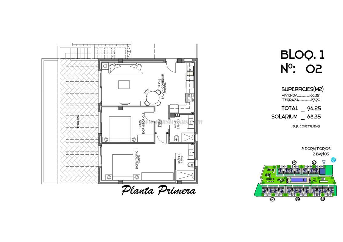 Venta de bungalow en Algorfa