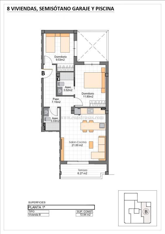Venta de apartamento en Mazarrón