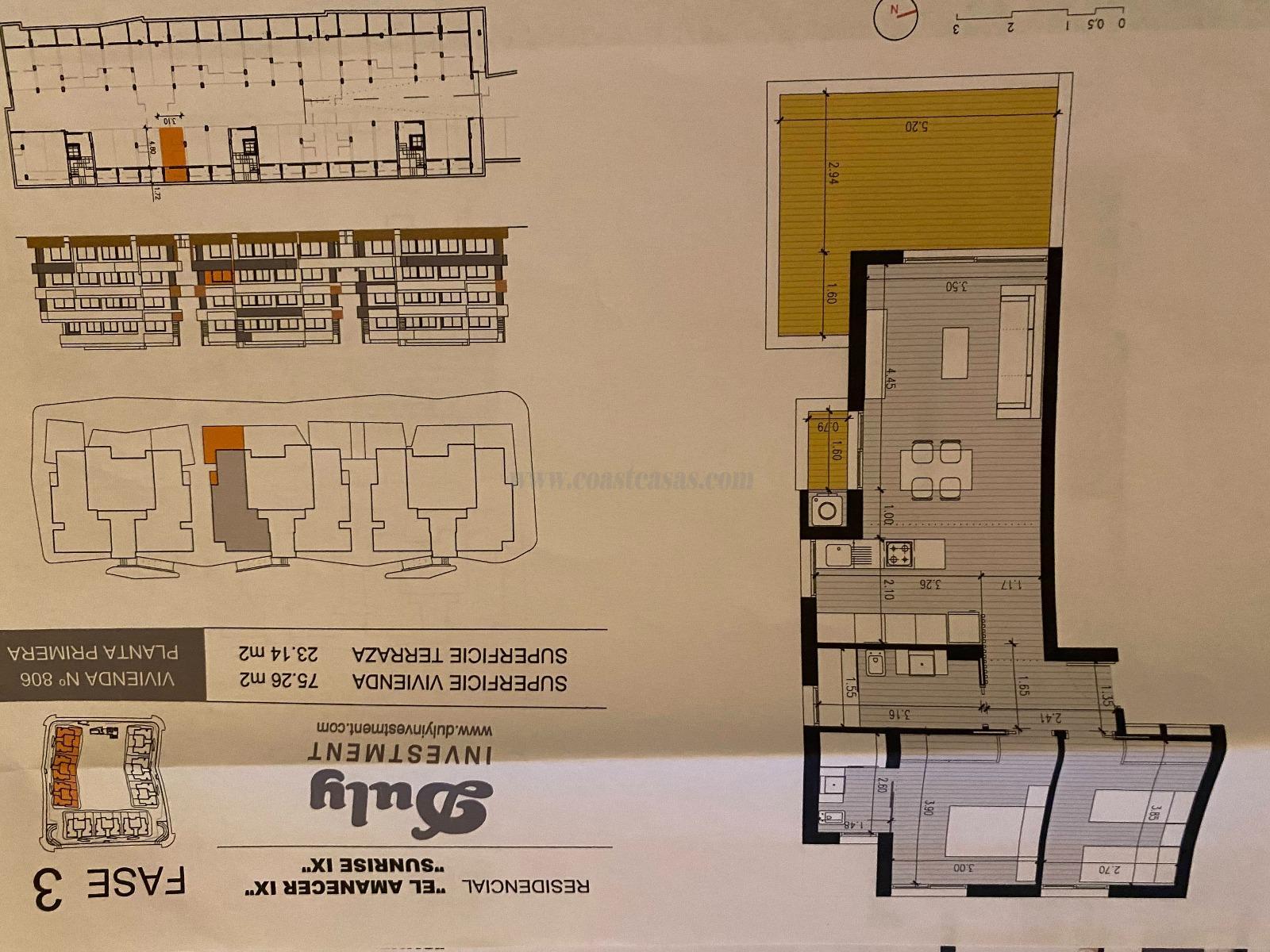 For sale of apartment in Orihuela Costa