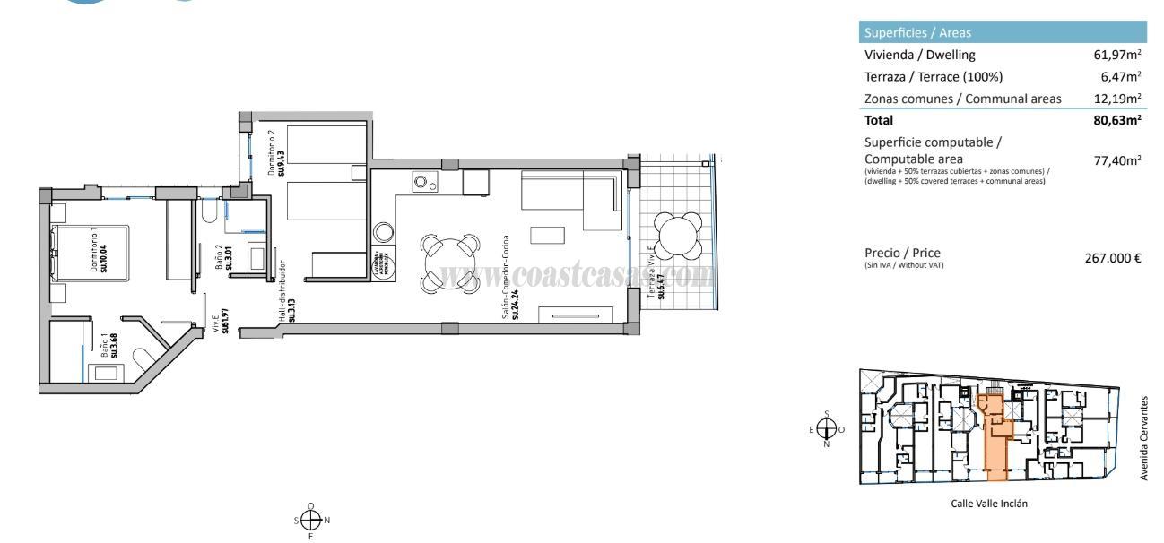 Venta de apartamento en Guardamar del Segura
