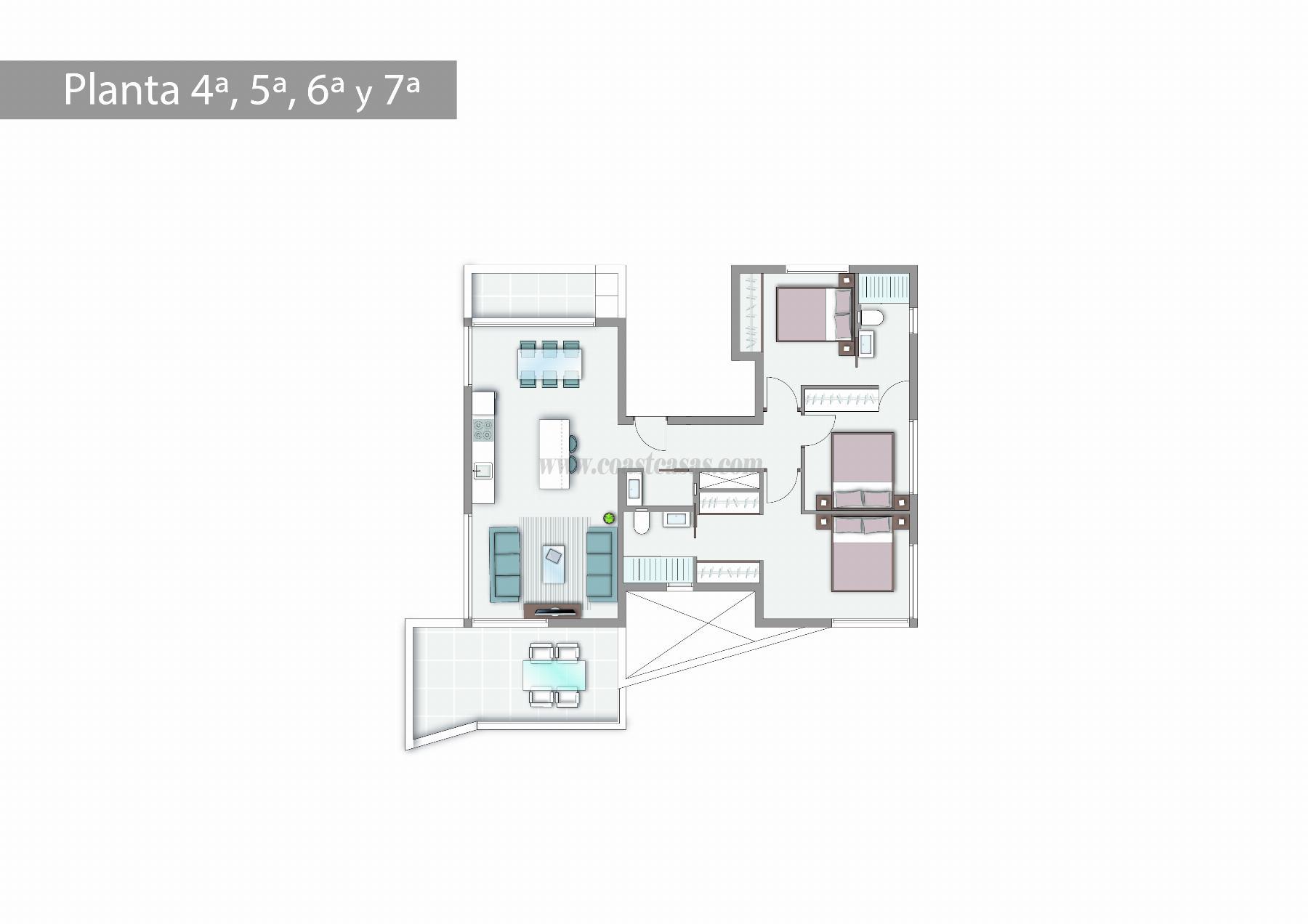 For sale of apartment in Guardamar del Segura