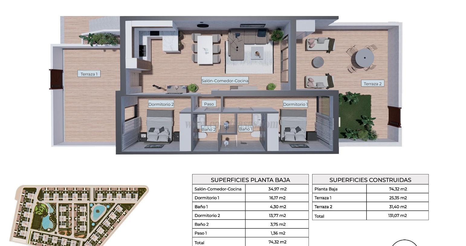 For sale of apartment in Torrevieja
