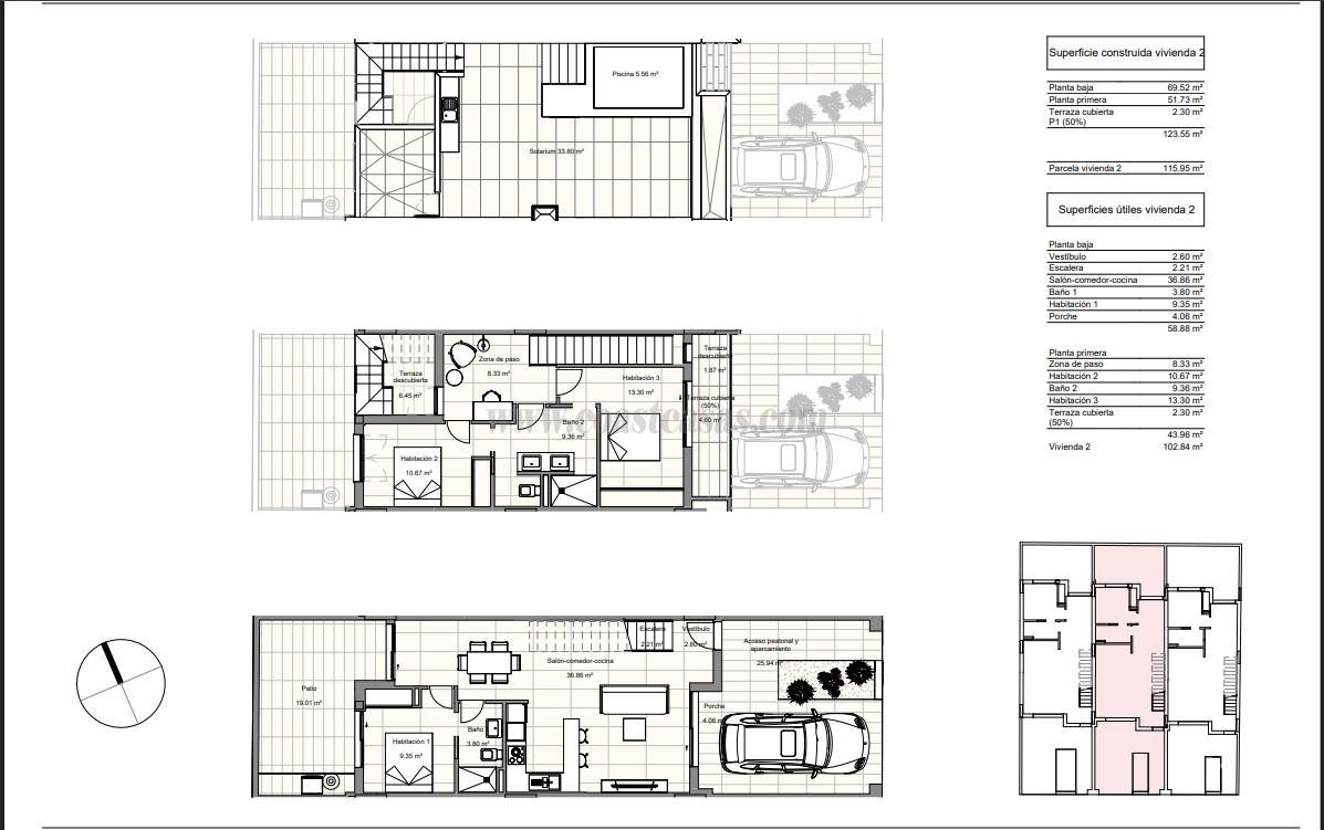 For sale of house in Pilar de la Horadada
