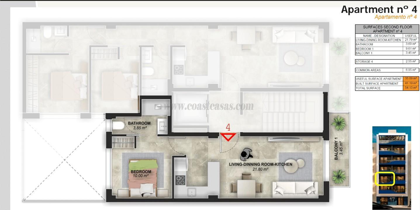 For sale of apartment in Torrevieja