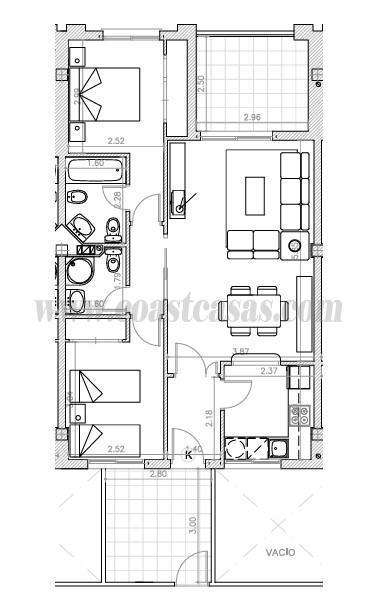 For sale of apartment in Orihuela Costa