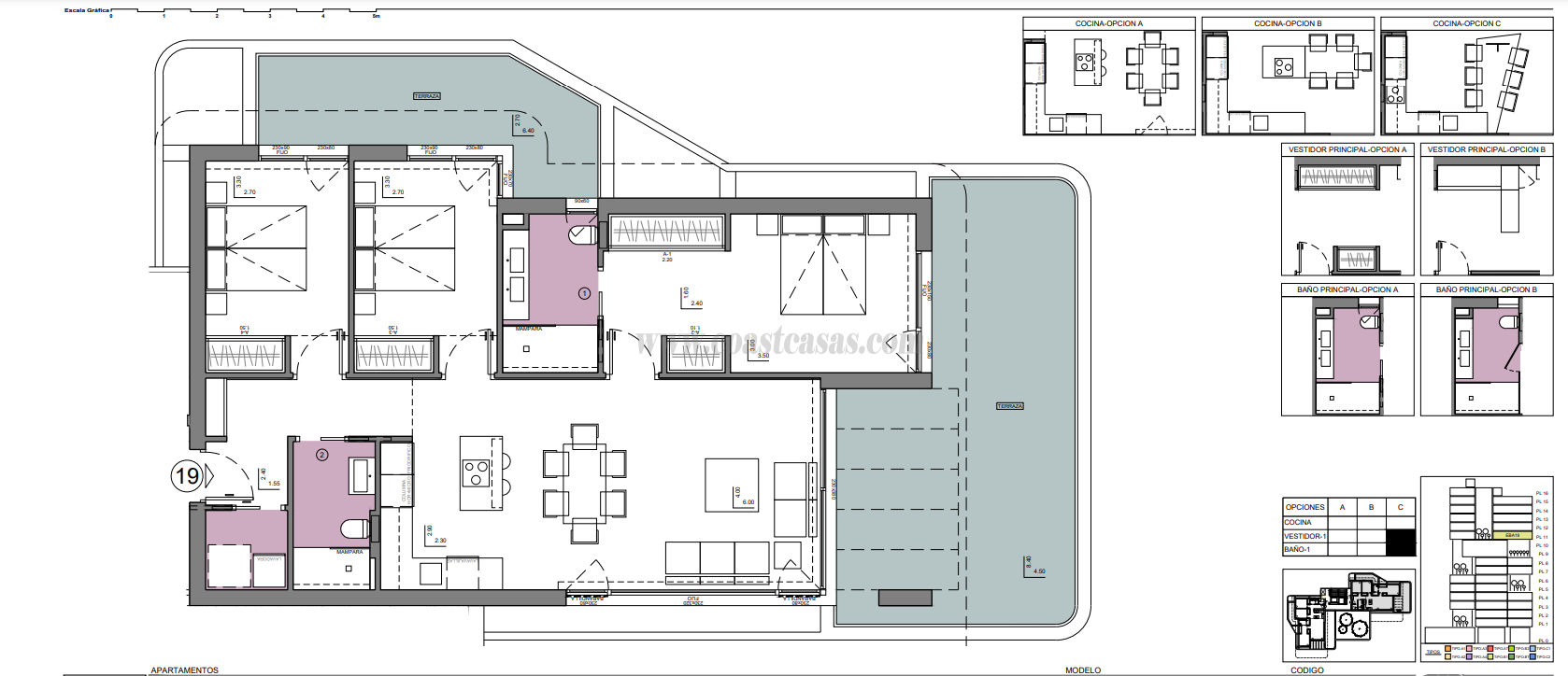 For sale of flat in Calpe