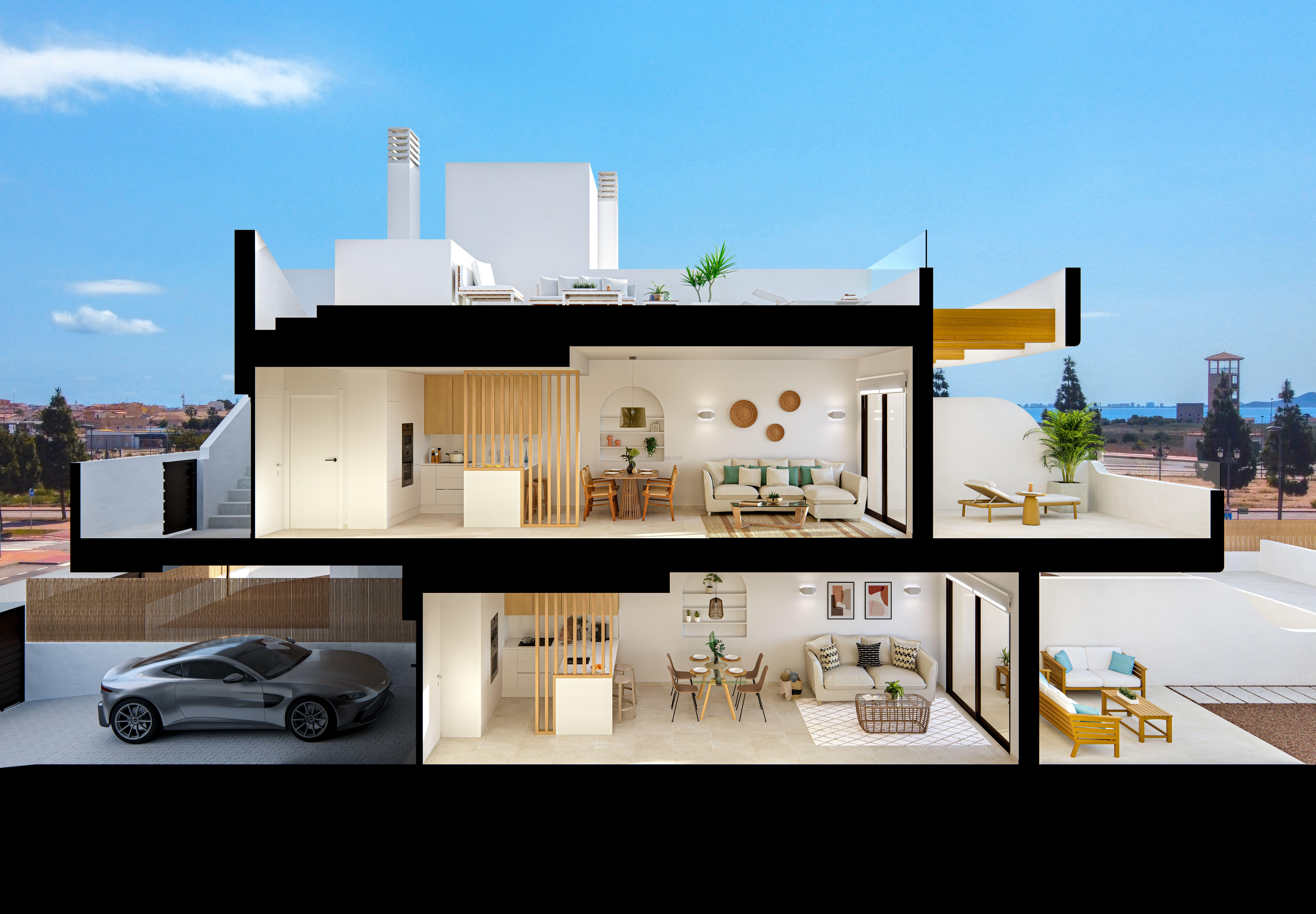 For sale of flat in Los Alcázares