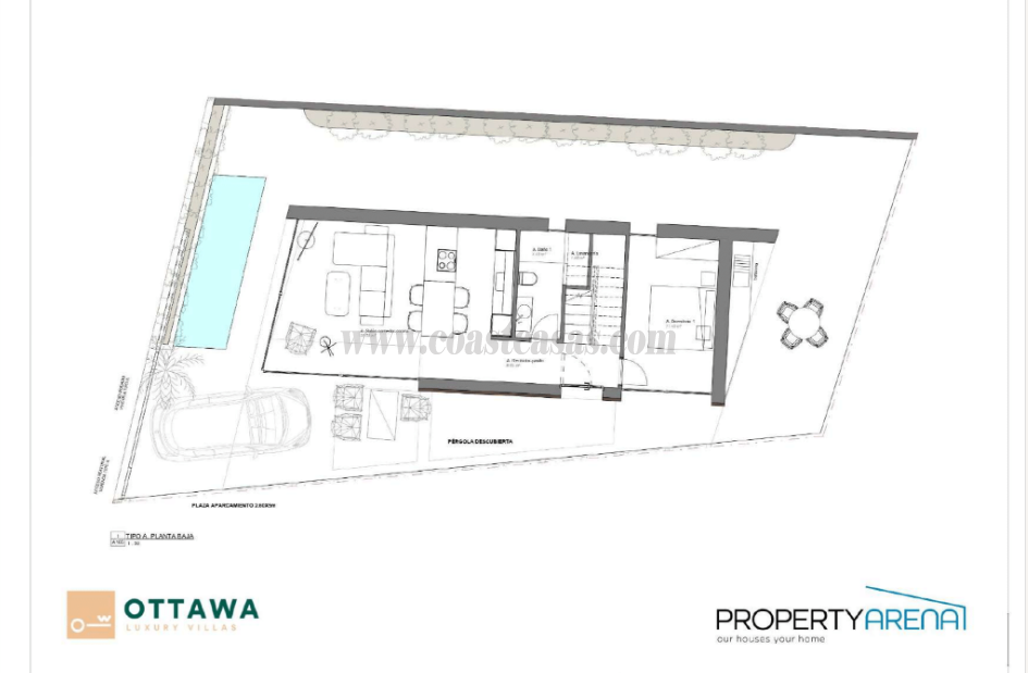 For sale of villa in Pilar de la Horadada