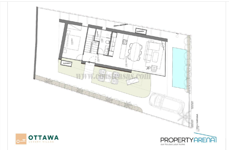 For sale of villa in Pilar de la Horadada