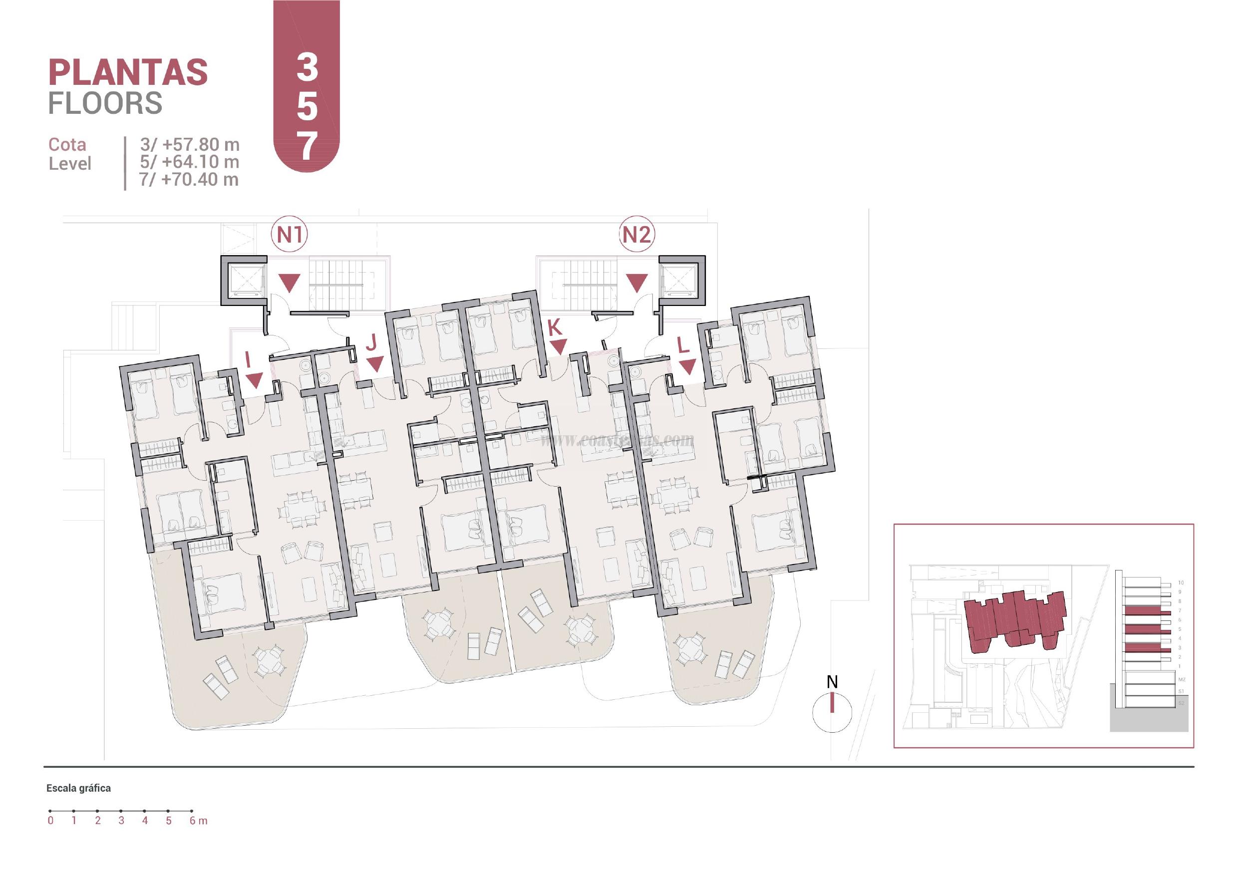 For sale of apartments in Calpe