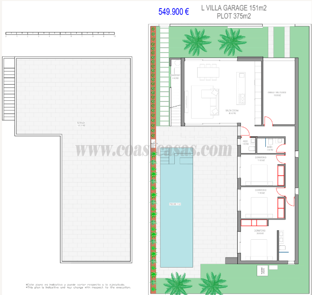 Venta de villa en Los Alcázares