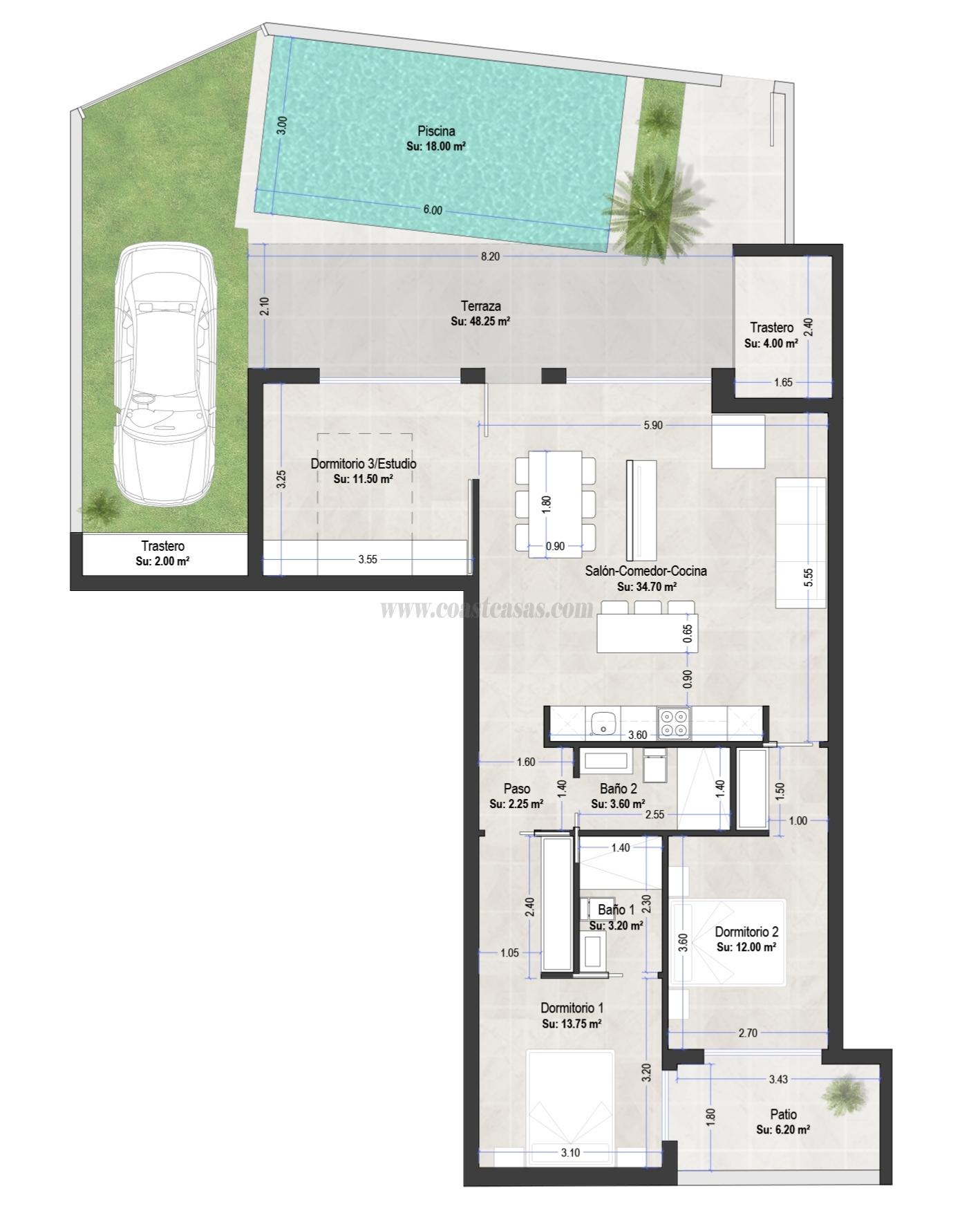 Venta de bungalow en San Pedro del Pinatar