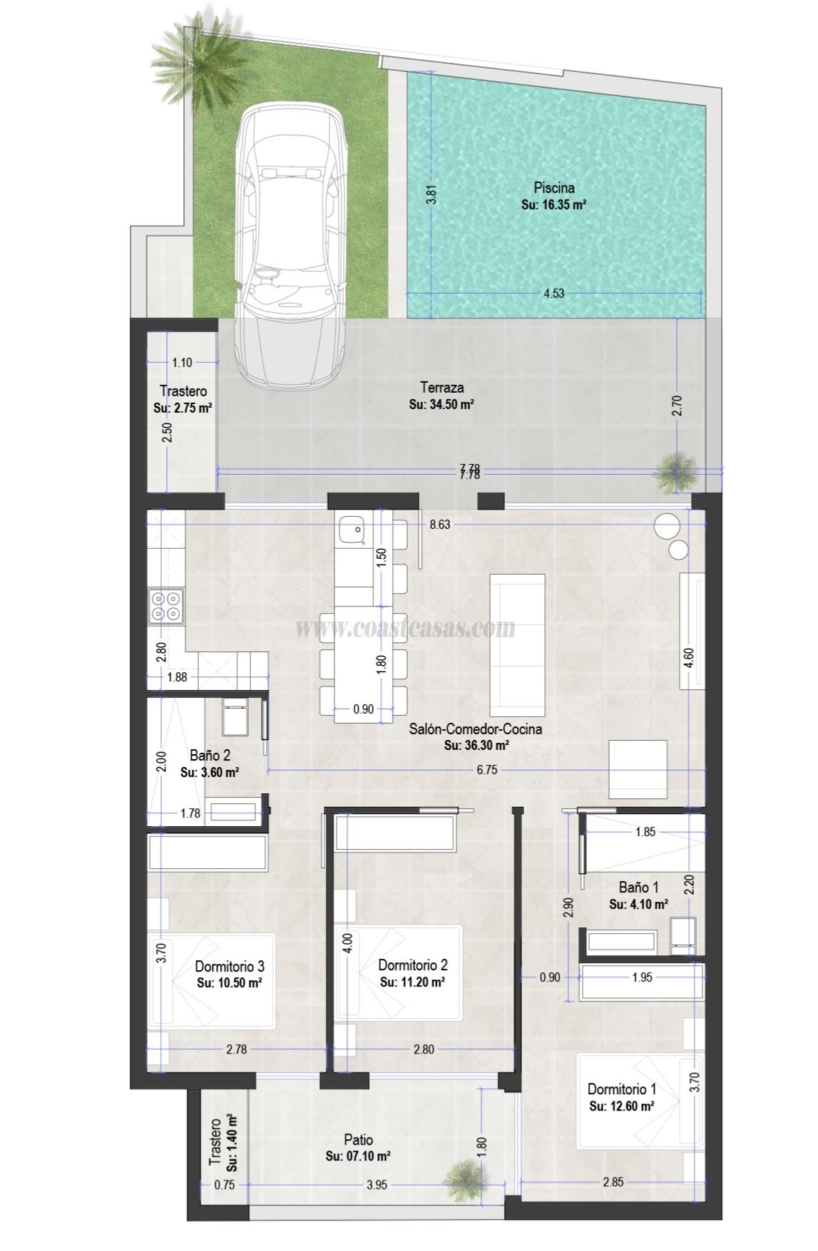 Venta de bungalow en San Pedro del Pinatar