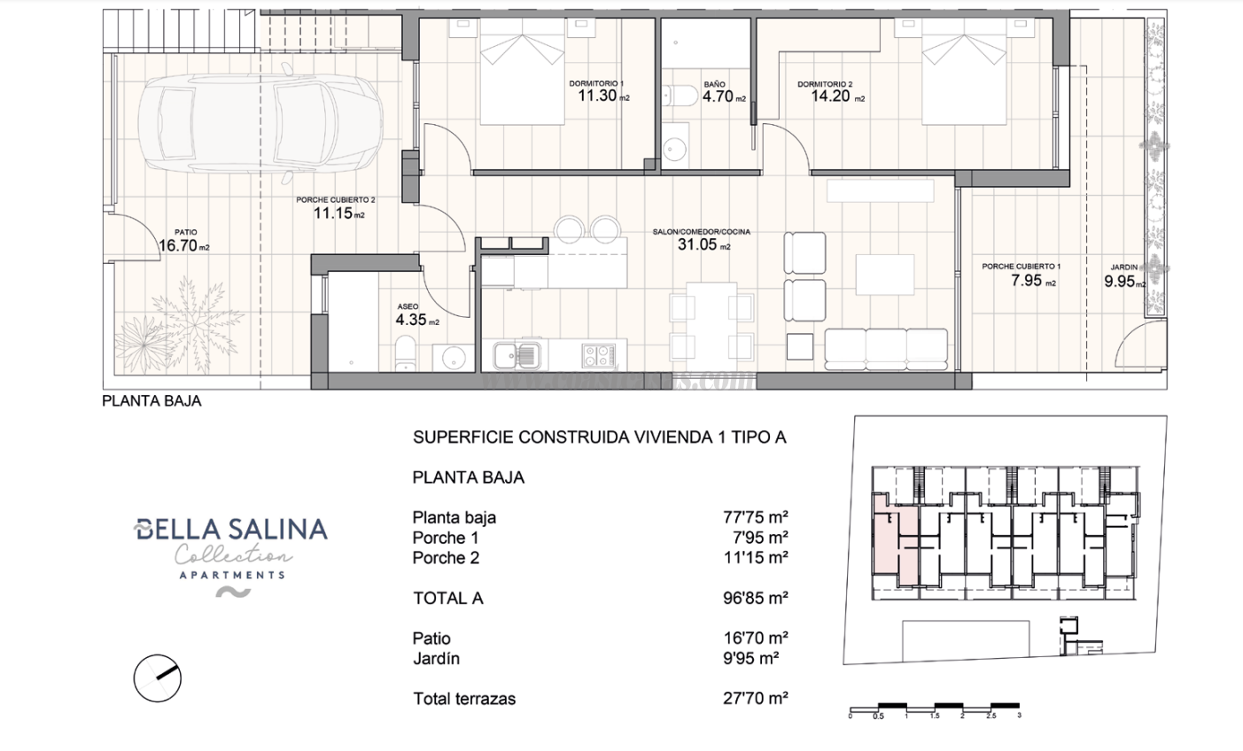 Venta de apartamento en Pilar de la Horadada