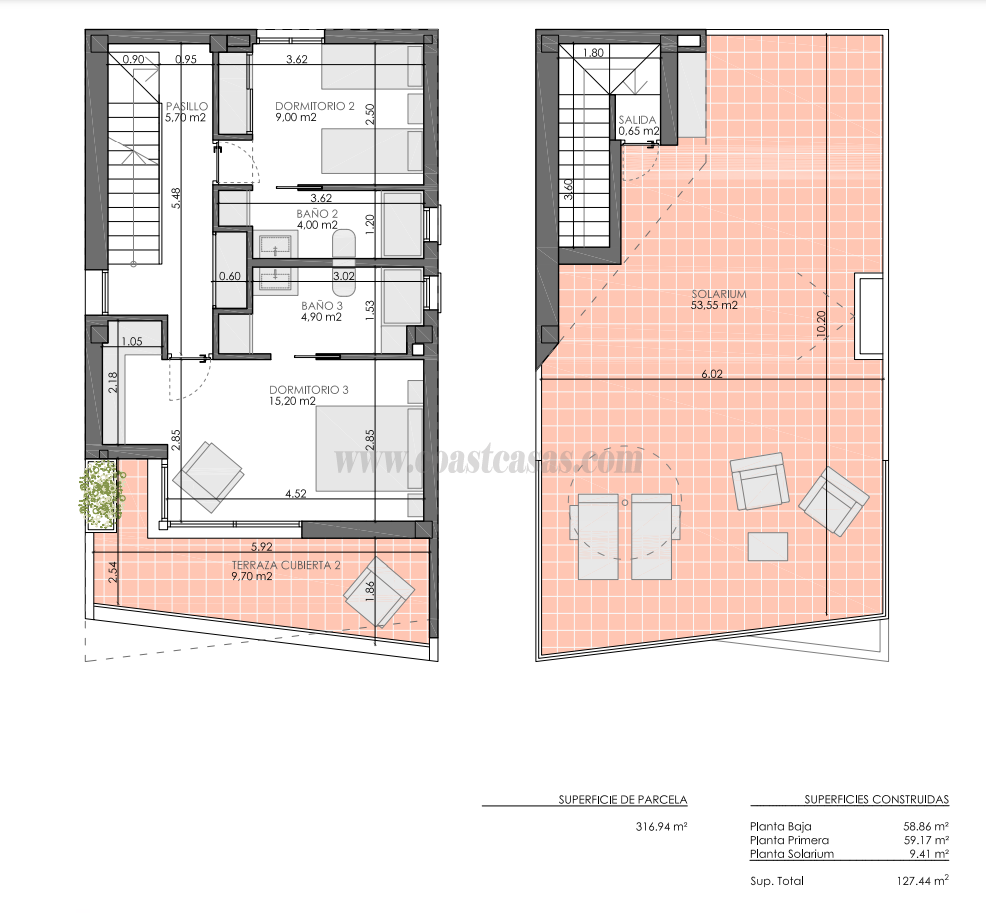 For sale of villa in Pilar de la Horadada