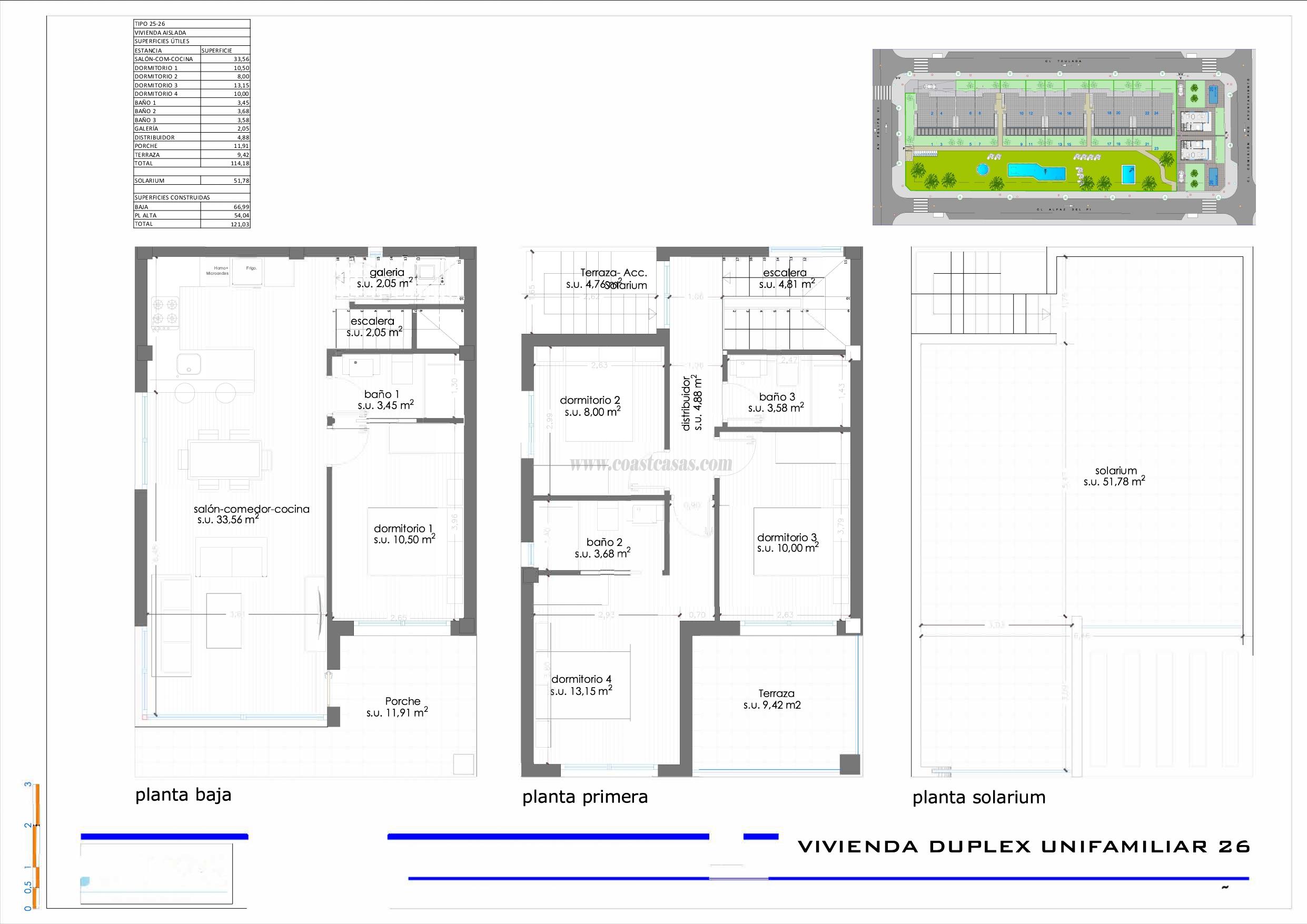 Venta de bungalow en Pilar de la Horadada