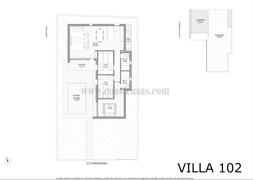 For sale of villa in San Miguel de Salinas