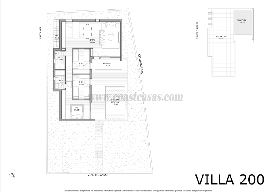 For sale of villa in San Miguel de Salinas