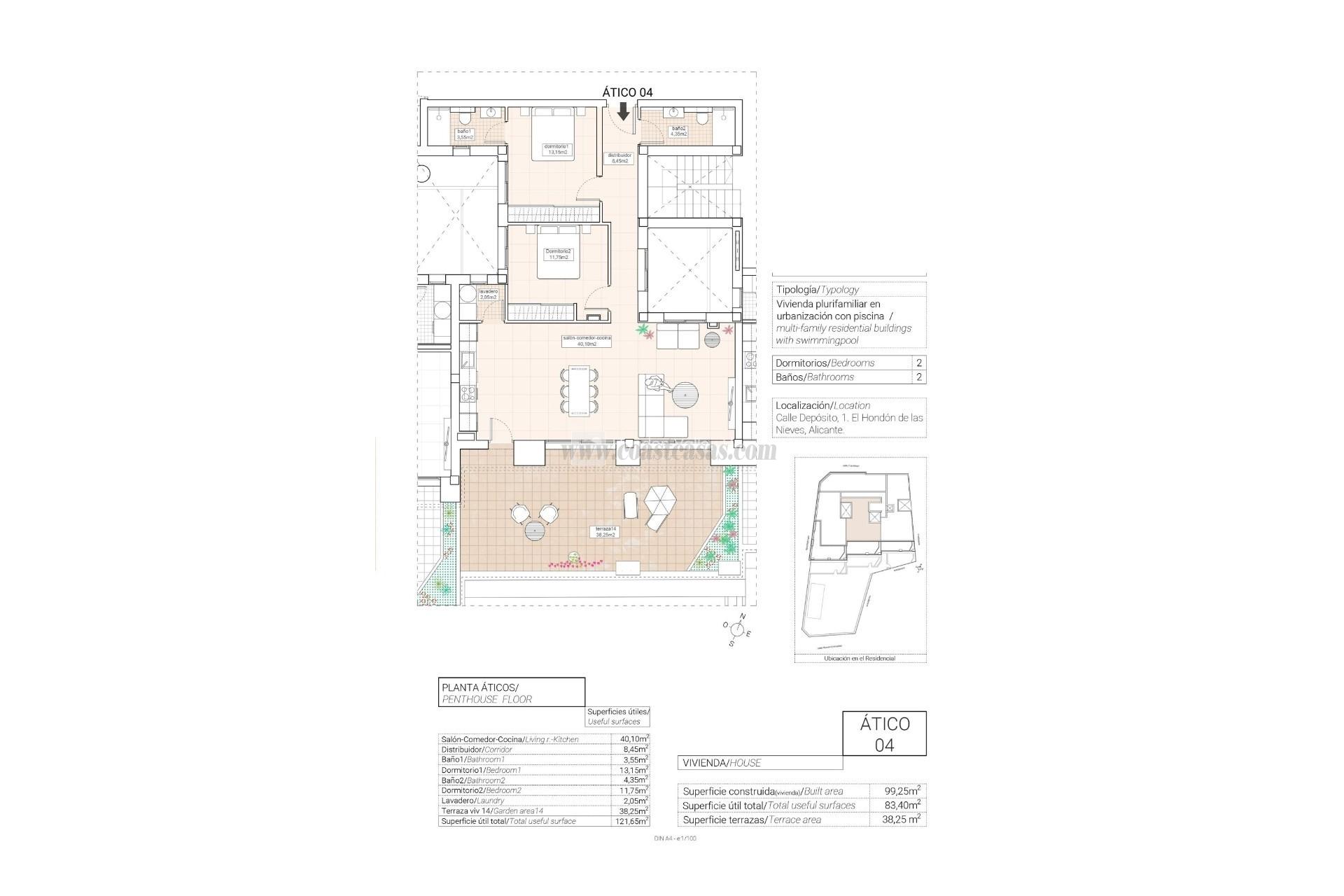 For sale of ground floor in Hondón de las Nieves