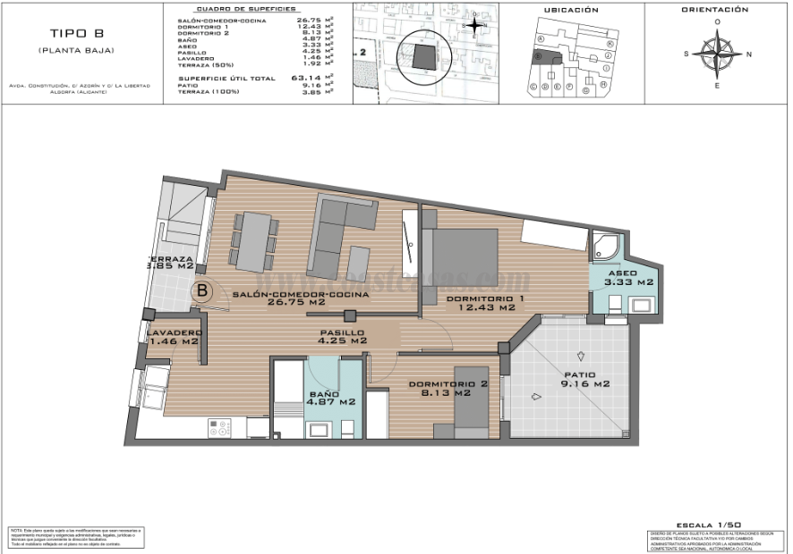 Venta de apartamento en Algorfa