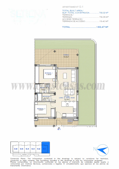 Venta de apartamento en Los Alcázares