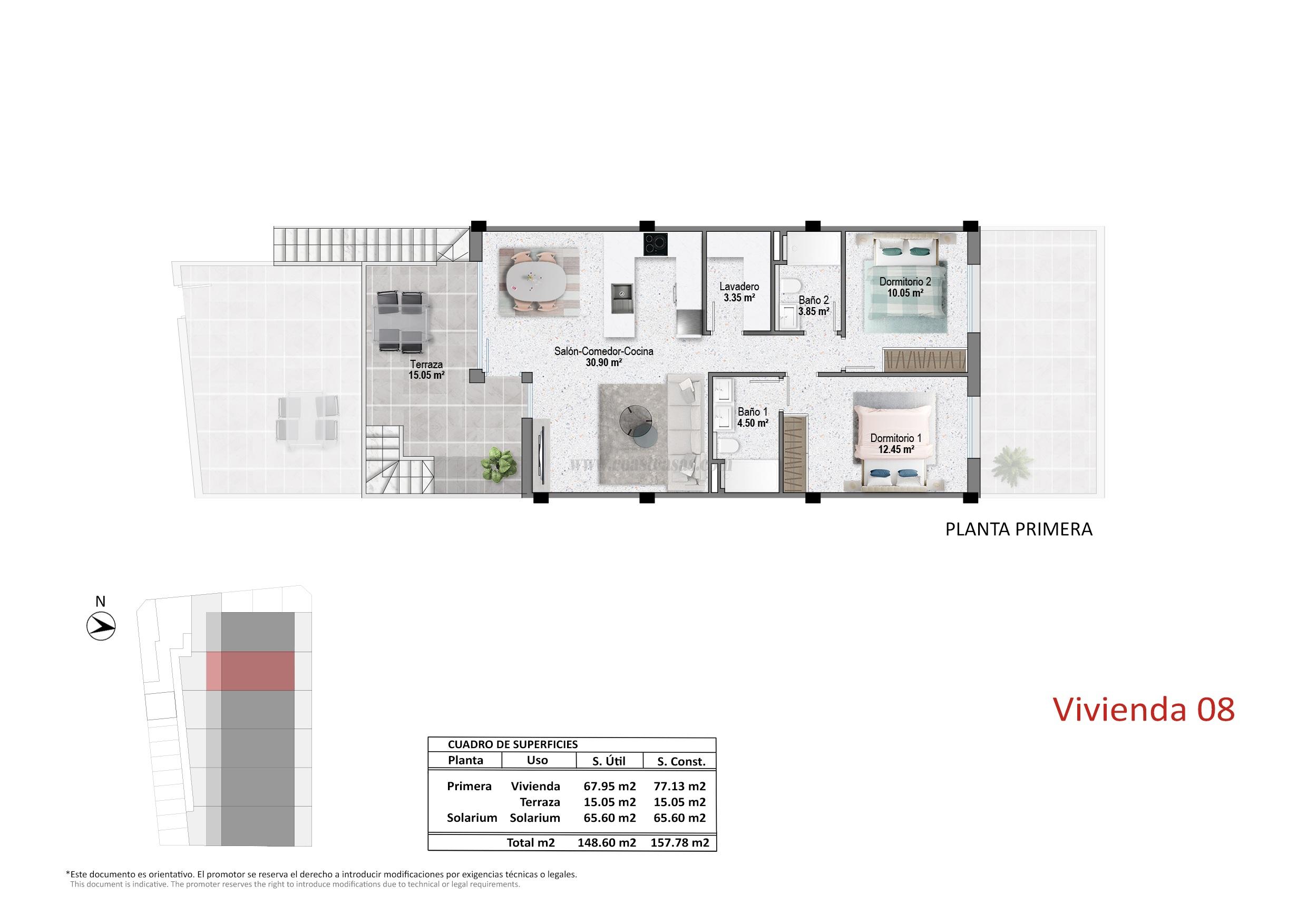 For sale of apartment in Pilar de la Horadada