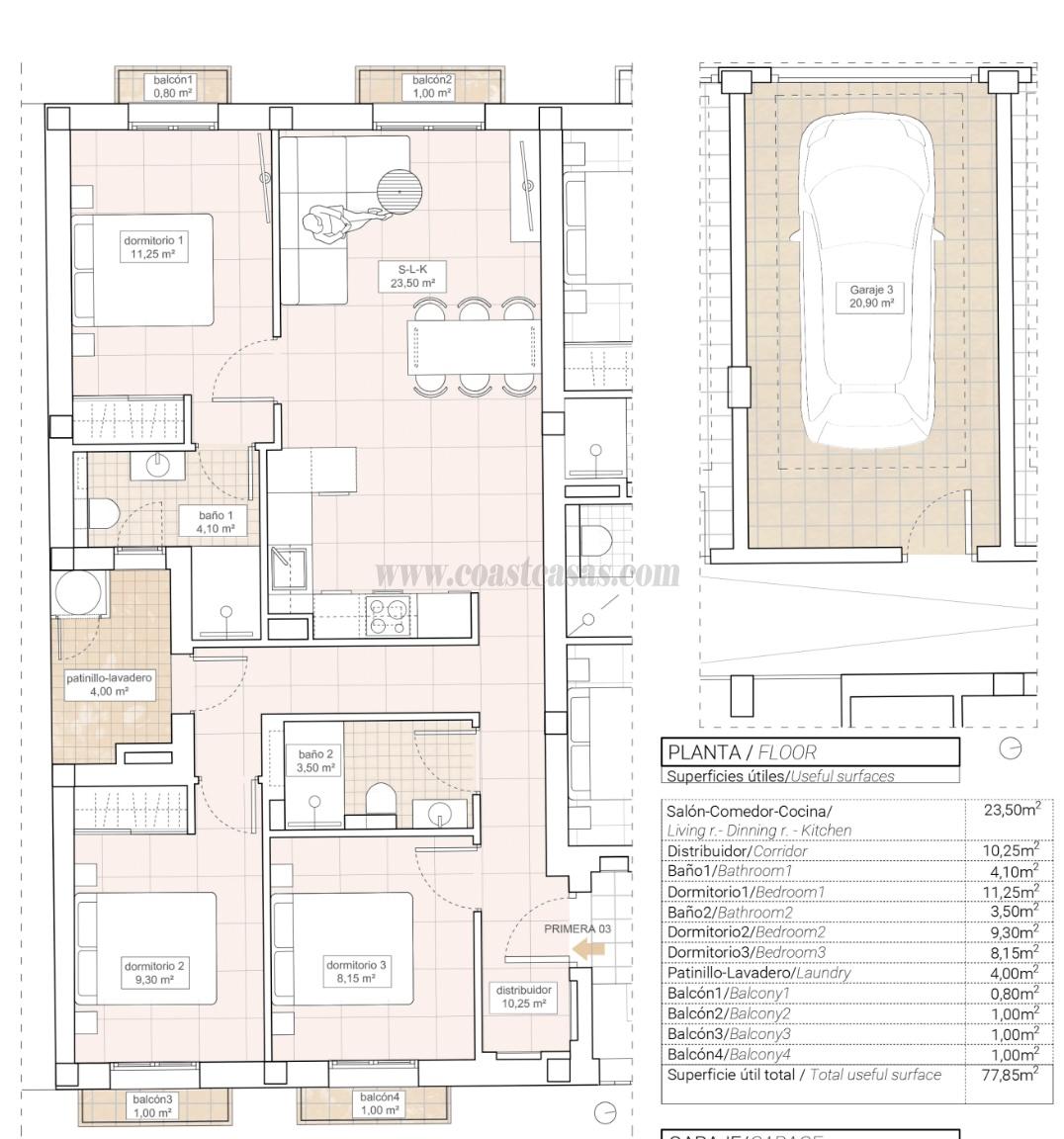Venta de apartamento en Hondón de las Nieves