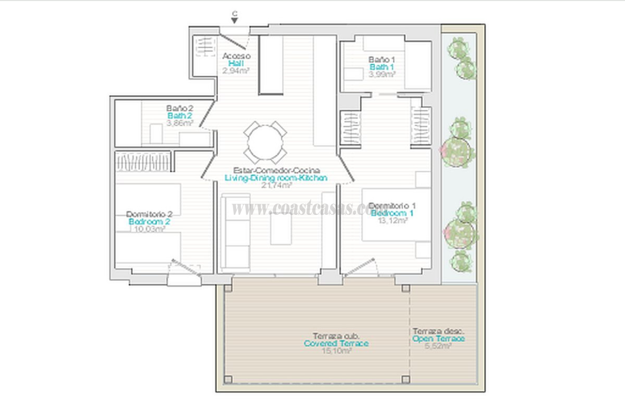 For sale of apartments in El Verger