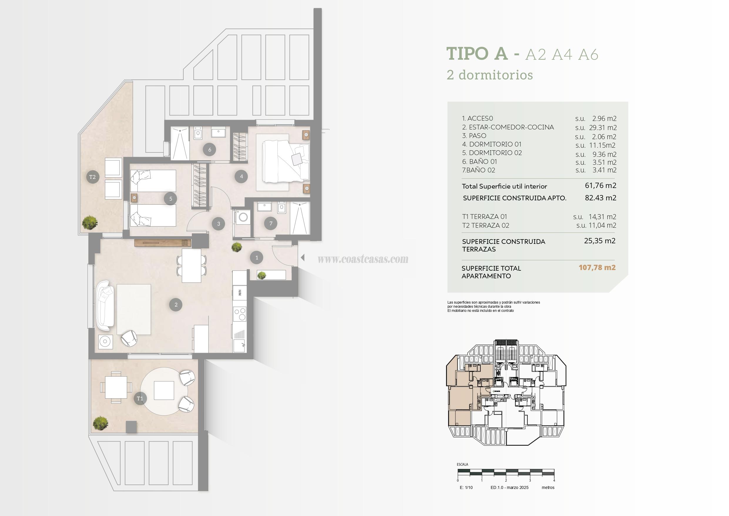 For sale of apartments in Calpe