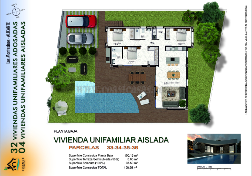 For sale of villa in Los Montesinos