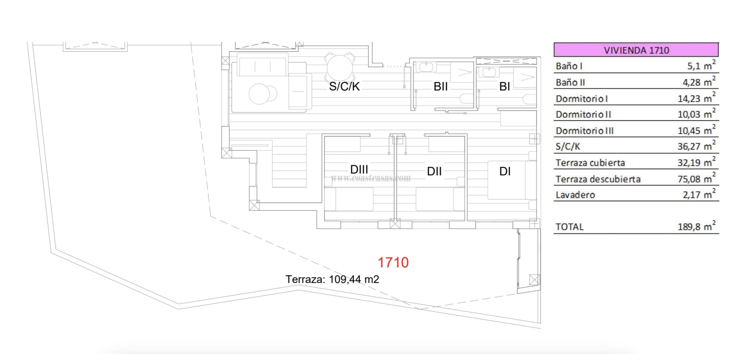 Venta de apartamento en San Miguel de Salinas