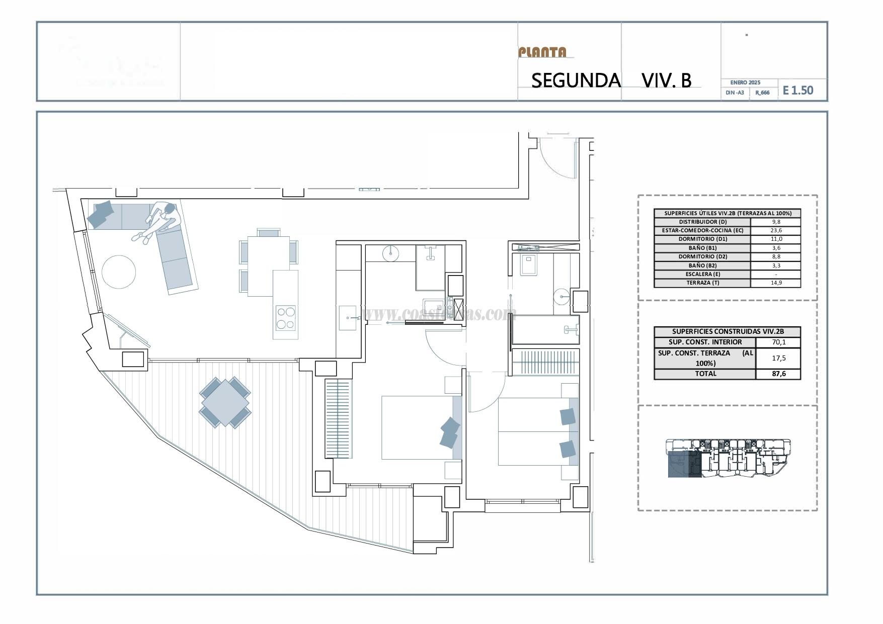 Venta de apartamento en Villajoyosa
