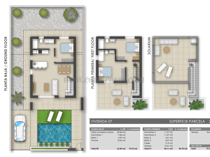 Venta de villa en Pilar de la Horadada