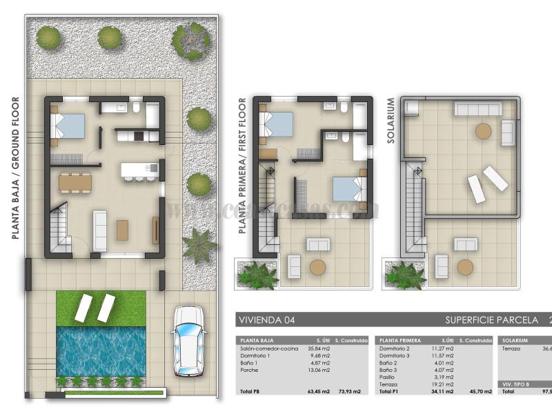 Venta de villa en Pilar de la Horadada